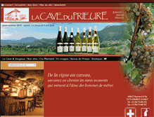 Tablet Screenshot of caveduprieure.com